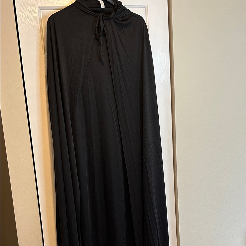 Black Hooded Cape-Halloween Costume